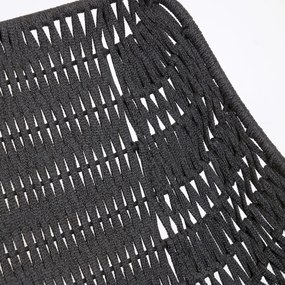 Abeli fekete kézzel készített kültéri fotel - Kave Home