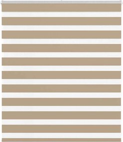 vidaXL zebrafüggönnyel homokbarna szövetszélesség 120,9 cm poliészter
