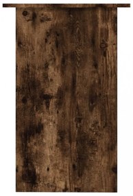 füstös tölgy színű szerelt fa íróasztal 90x50x74 cm