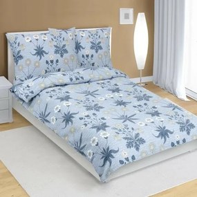 Bellatex Rét krepp ágyneműhuzat kék, 140 x 220 cm, 70 x 90 cm, 140 x 220 cm, 70 x 90 cm