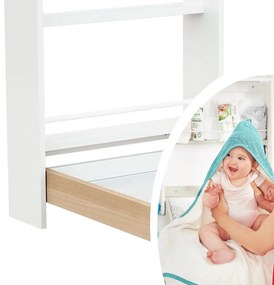 Falra szerelhető, lehajtható pelenkázó