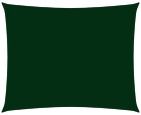 sötétzöld téglalap alakú oxford-szövet napvitorla 2,5 x 3 m