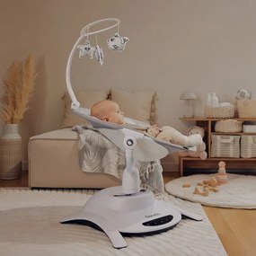 Lionelo - BELLA bébi ringató Grey Concrete, dallammal + távirányító
