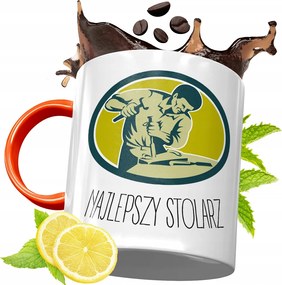 Narancssárga Bögre Asztalos Ácsoknak Ajándék fényképes nyomattal