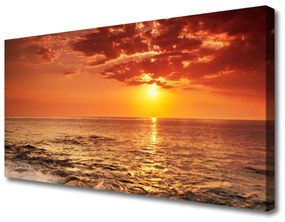 Vászonkép falra Sea Sun Landscape 140x70 cm