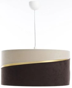 Csillár zsinóron SWING 1xE27/60W/230V barna/bézs/arany