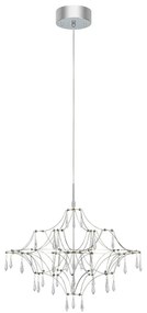 Ezüstszínű LED függőlámpa ø 60 cm Efesos – Markslöjd