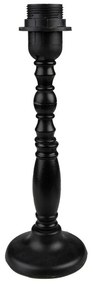 Fa lámpatest fekete színű, 10x30cm