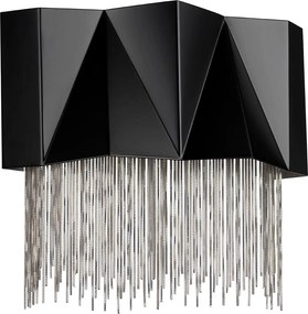 Elstead glamour modern fali lámpa zuma fekete ezüst elshk-zuma-3w-sbs