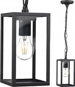 Kerti Függőlámpa Kültéri Homlokzati E27 Lámpa Sötétszürke