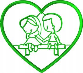 Sütemény lyukasztó forma Valentin nap Szív 41 10cm