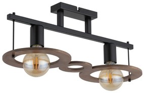 SIGMA LIGHTING 32487 COFFE Loft Mennyezeti Lámpa Barna, Fekete E27 IP20