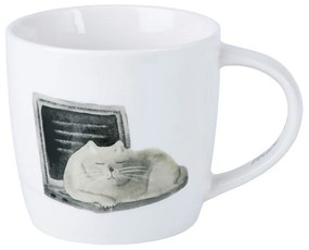 Fehér porcelán bögre 400 ml Computer Cat – Maxwell &amp; Williams