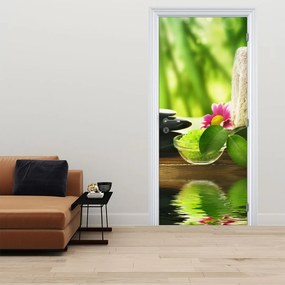 Fotótapéta ajtóra - Masszázs segédeszközök (95x205cm)