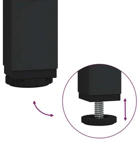 fekete tölgy fürdőszobai mosdószekrény fiókokkal 90x34,5x60 cm