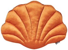 Narancssárga bársony díszpárna 47 x 35 cm CONSOLIDA Beliani