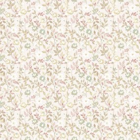 Parato Cristiana Masi Blooming Garden 11 Lilia bézs-mályva leveles vlies tapéta – 8351