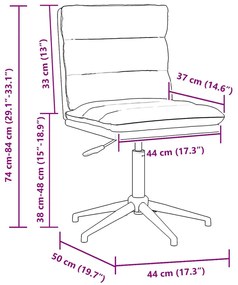 vidaXL szürke műbőr étkezőszék