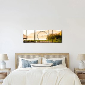 Kép egy hintákról a természetben (órával) (90x30 cm)