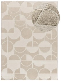 Krémszínű-elefántcsont színű szőnyeg 160x230 cm Flora – Universal