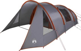 vidaXL Alagút sátor 5 személyes Szürke és narancs 778 x 356 x 210 cm