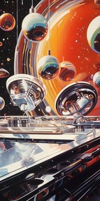 Poszter 50x100cm Gömb zenekar