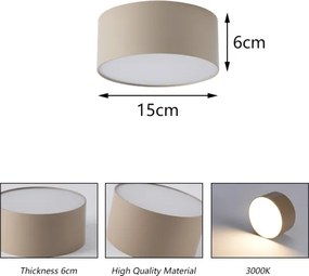 BRILAGI - LED kültéri mennyezeti lámpatest FORIS LED/20W/230V Ø 15 cm bézs IP44