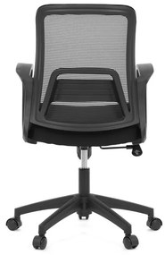 Fekete Hálós Irodai Szék, Hinta Mechanikával. KA-S3015 BK