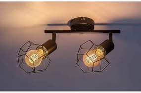 Rabalux 71066 - Spotlámpa FRAN 2xE27/40W/230V fekete