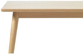 Natúr színű bővíthető étkezőasztal tölgyfa dekoros asztallappal 150x90 cm Barrali – Unique Furniture