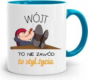 A Kék Ajándék Bögre Egy Életstílus, fényképes nyomtatással