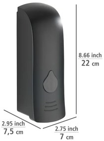 WENKO 24589100-Folyékony szappanadagoló RANERA 740 ml fekete