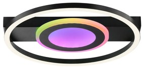 Brilliant -LED RGBW dimmelhető mennyezeti lámpatest MAUREEN LED/20W/230V 3000-6500K fekete+ távirányító
