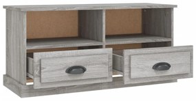 szürke sonoma színű szerelt fa TV-szekrény 93x35,5x45 cm