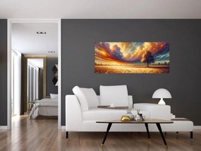 Kép – Fa a mezőn (120x50 cm)