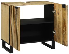 Mosdókagyló Szekrény 62 x 33 x 58 cm Szilárd Mangóból és Műszaki Fából