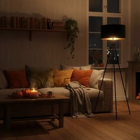 Állólámpa 1xE27/40W/230V fekete