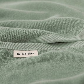 Goldea bordűr nélküli frottír törölköző és fürdőlepedő soft – zsályaszínű 50 x 100 cm