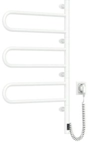 Navin Elektromos forgó törölközőszárító termosztáttal FOUETTE 185W/230V 81,8 cm IP44 fehér NV0002