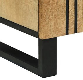 Mosdókagyló Szekrény 62 x 33 x 58 cm Szilárd Mangóból és Műszaki Fából