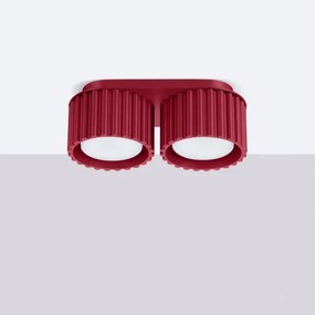 Sollux  SL.1823 - AURA irányítható spotlámpa 2xGX53/10W/230V piros