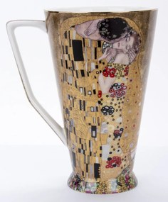 Porcelán bögre többszínű 15x12,5x9,5cm Klimt: A csók