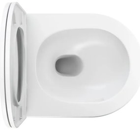 OMNIRES OTTAWASPXMWBM - Falra szerelhető WC SoftClose záródású ülőkével OTTAWA, kerámia/fehér