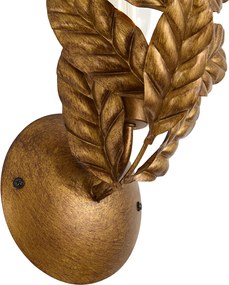 Vintage fali lámpa antik arany - Linden