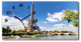 Négyszögletes üvegóra vízszintesen Párizsi eiffel-torony pl_zsp_60x30_f_59254074