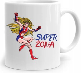 Bögre Ajándék Feleség Barátnőjének Szuper Feleség nyomott mintával