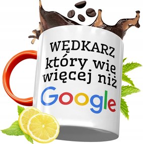 Narancssárga Bögre Horgászoknak Ajándék fényképes nyomtatással