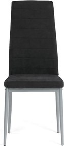 Jídelní židle, černá, látka, DCL-V5031 BK2