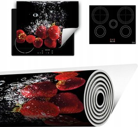 Vinyl Szőnyeg A Konyhába Több Hely 70x52 fekete eper