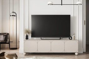 Sonatia II négyajtós TV szekrény két rejtett fiókkal - 200 cm - kasmír